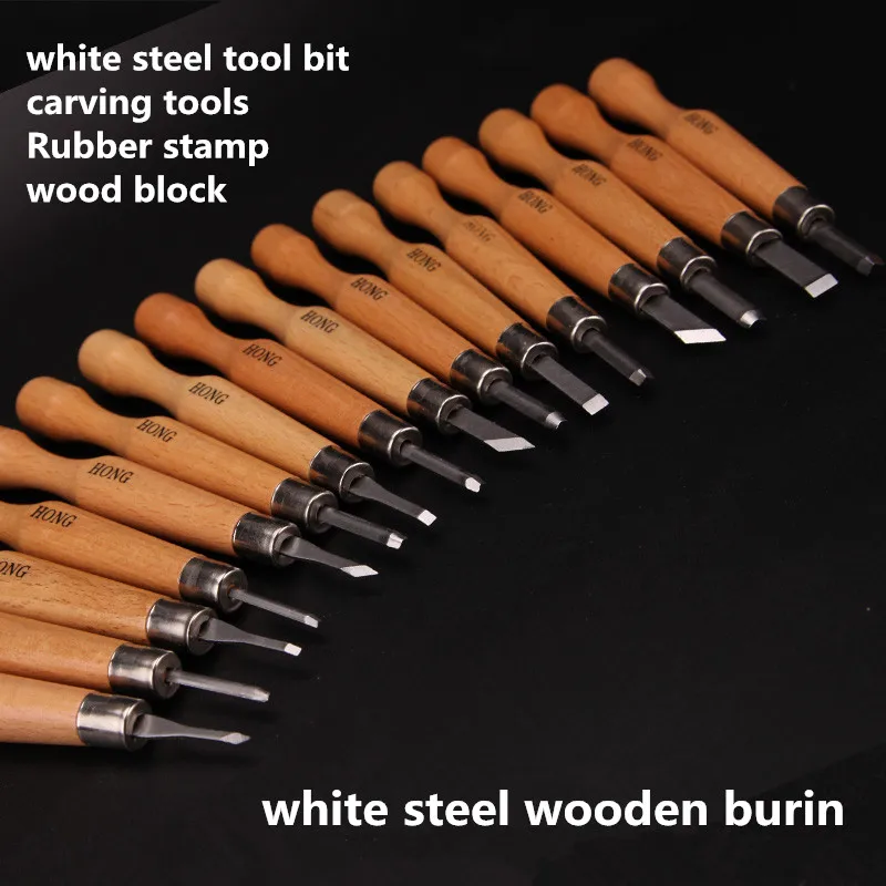 Резная печать резиновых инструментов Деревянный инструмент высокого заказа