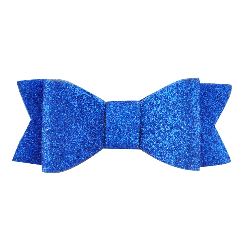 3-дюймовые милые заколки для гитары из синтетической кожи с бантом блестящие