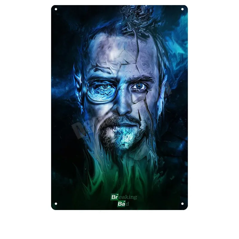 Breaking Bad Ретро металлическая жестяная вывеска казино Паб Клуб декоративная тарелка фильм табличка настенная художественная наклейка I Am The Danger плакат MN110 - Цвет: A