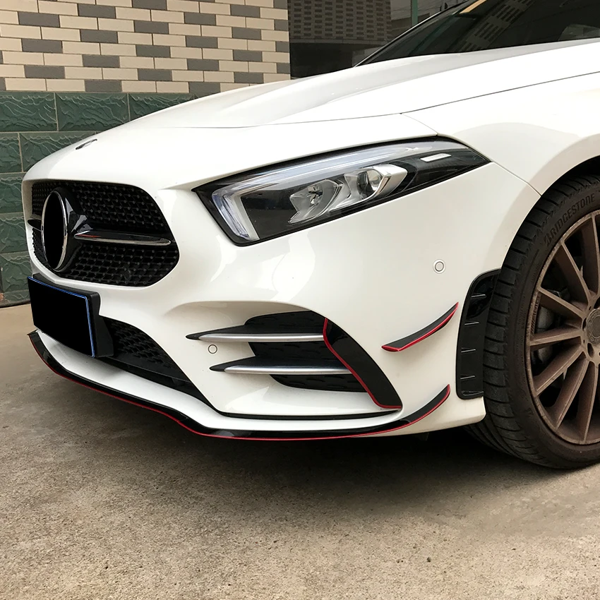 Передний бампер наклейки Накладка для Mercedes Benz A Class W177 V177 A180 A200 A220 A250 аксессуары
