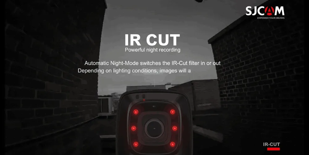 SJCAM A10 портативная полицейская камера носимая камера для тела IR-Cut ч/б переключатель ночного видения Лазерная лампа инфракрасная Экшн-камера