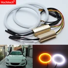 Для Mazda RX8 Rx-8 RX 8 2004-2008 белый и янтарный двухцветный хлопок комплект светодиодов глаза ангела гало кольцо DRL указатель поворота