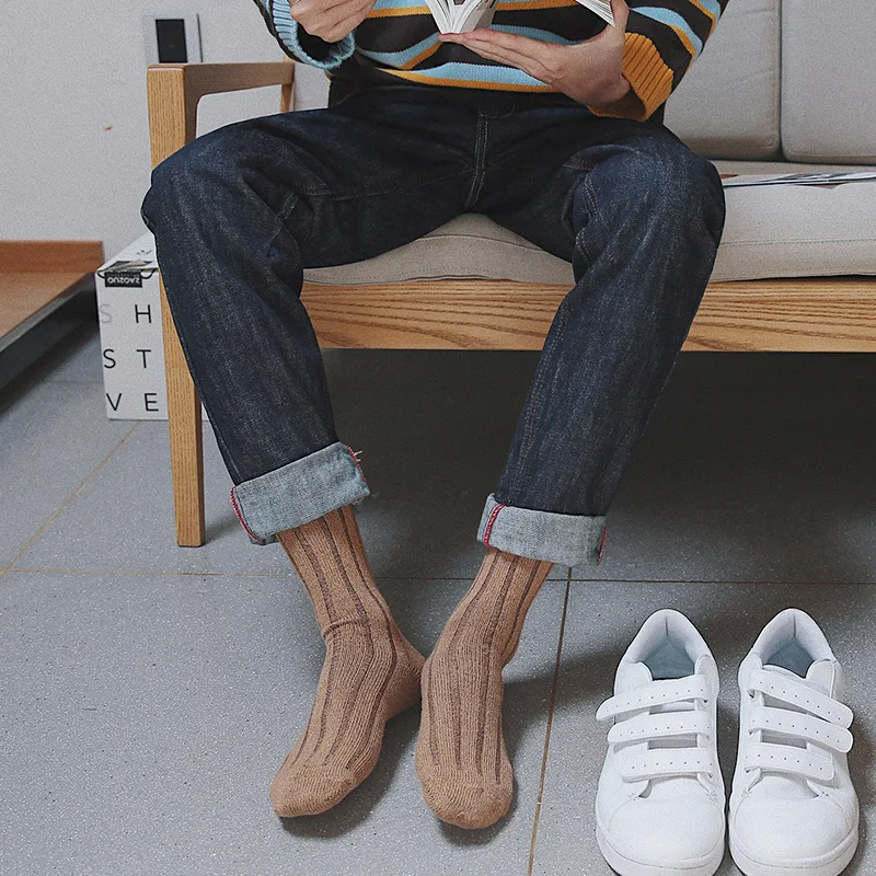 Мужские носки 4 пары Новые Осенние подарочные коробки Длинные мужские модные