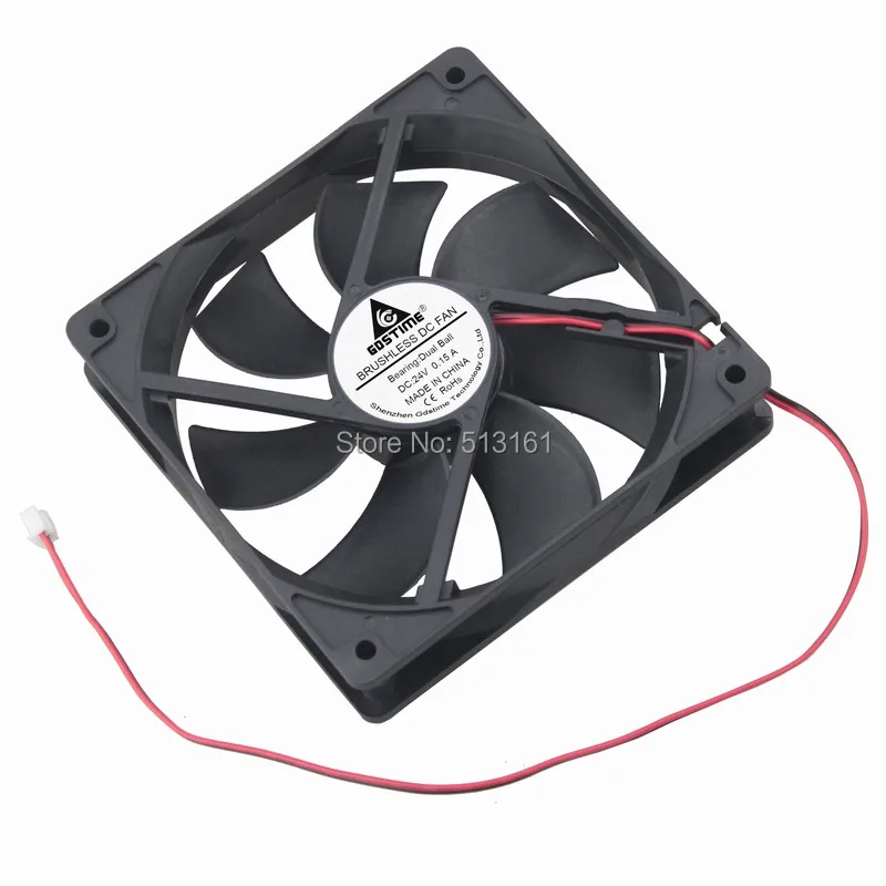 Вентилятор охлаждения двигателя Gdstime 120x120x25 мм 12 см 2 шт.|dc cooling fan|24v dc fancooling fan |