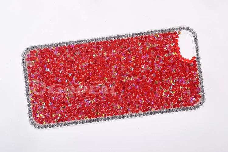 100pcs/lot Free Shipping Clear Sparkling Diamond Bling Rhinestone Crystal Hard Jelly Case Cover for iPhone 5 5S |