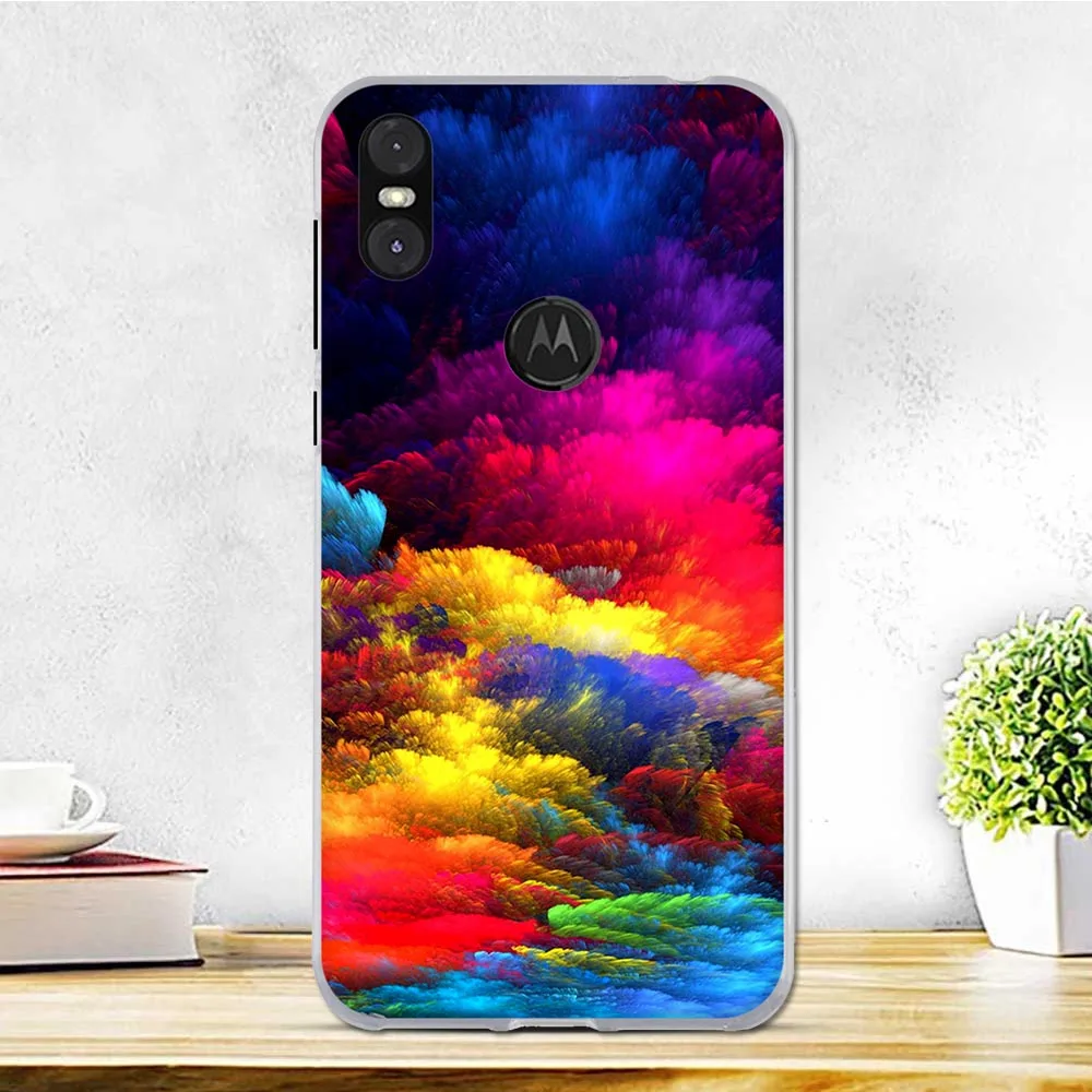 34 Чехол для Motorola One, силиконовый мягкий ТПУ чехол для мобильного телефона, милый бампер, черный чехол для Fundas Moto P30 Play, чехол для телефона - Цвет: 34