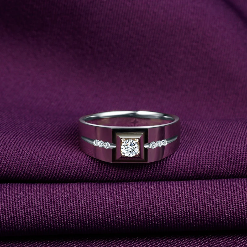 18K Gold Diamond Ring Atmospheric Male Platinum Marriage Proposal Customized Pt950 Rose | Украшения и аксессуары