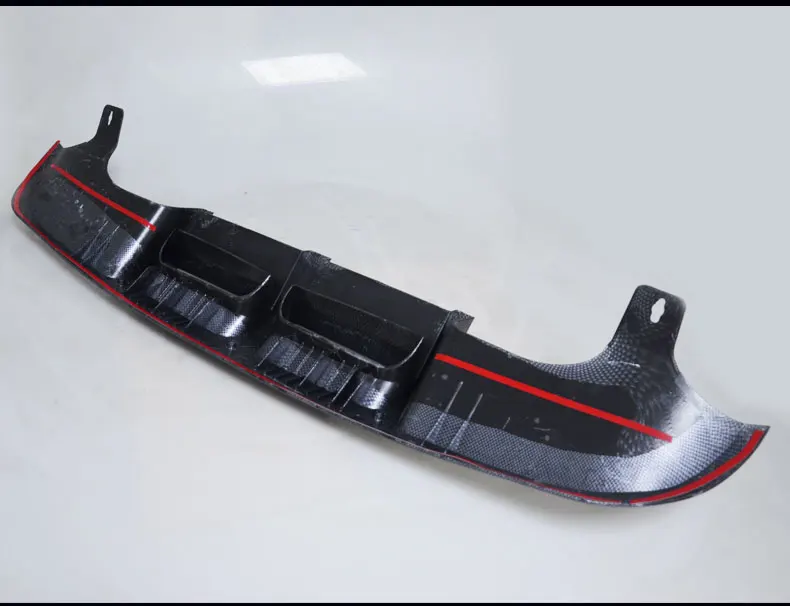 Для Ford Focus 2009 2010 2011 2013 ABS пластик черный Задний спойлер диффузор Защита бампера защитная накладка