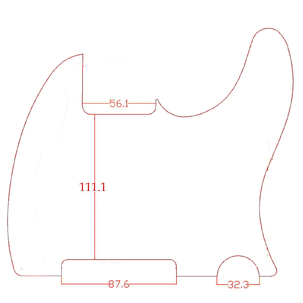 Пустые царапинам пластины Dopro Tele для электрогитары|scratch plate|blank pickguardpickguard blank |