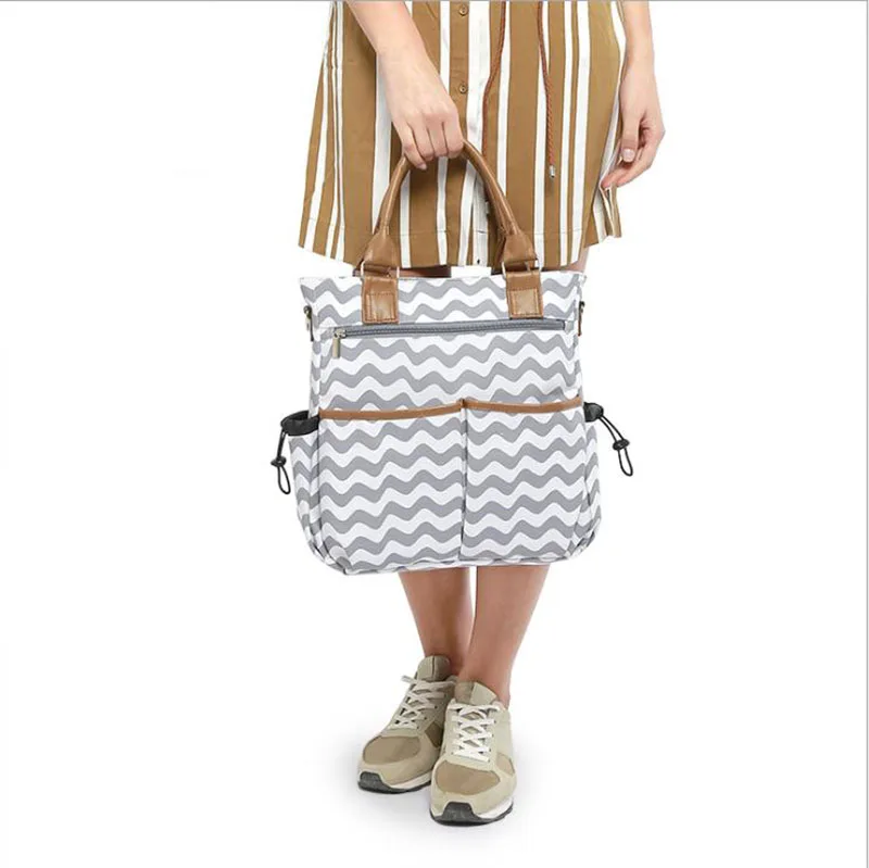 4 шт./компл. сумка для детских подгузников в полоску Большая вместительная