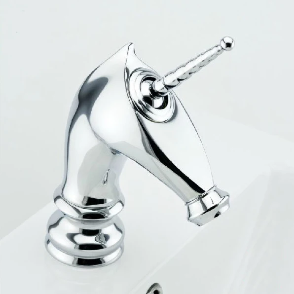 Смеситель для раковины с модным уникальным ванная комната в виде лошадиной