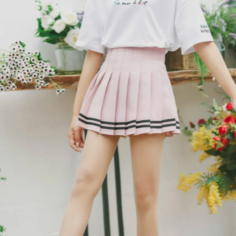 Ulzzang элегантный дизайн женские плиссированные юбки мини юбка Лето Kawaii Высокая