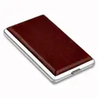 Чехол для сигарет WITUSE WX, Коричневый чехол для сигарет, металлический кожаный держатель для сигарет 12141820