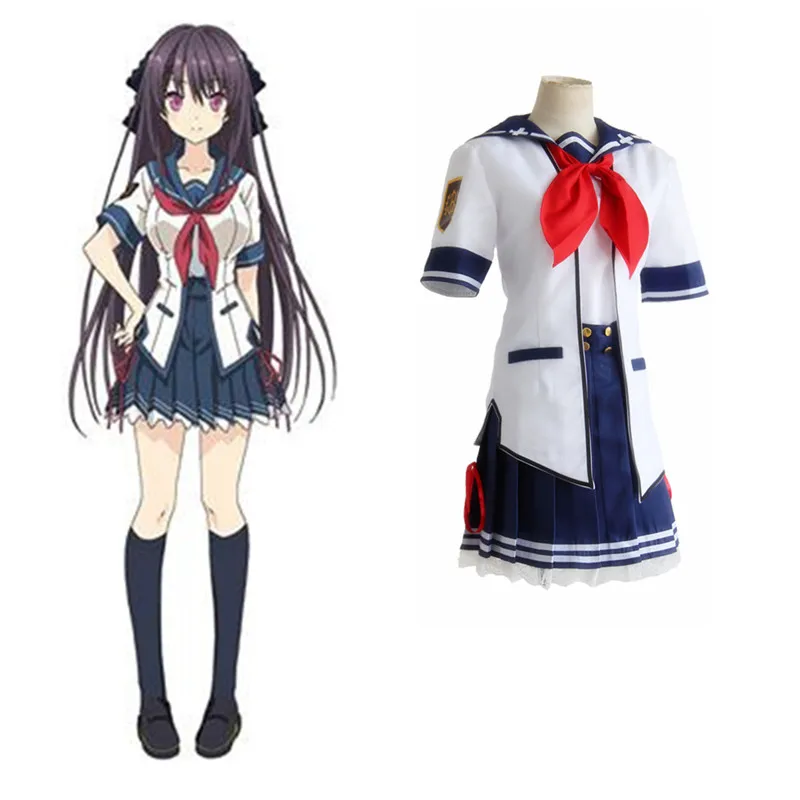 Asuka Kurashina Misaki Tobisawa костюмы для косплея аниме Aokana четыре ритма через синюю одежду