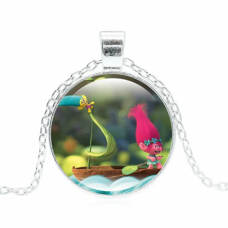 Мечтой фильм ожерелье с троллем модные мака ди-джей &quotТролли&quot цепь ожерелья