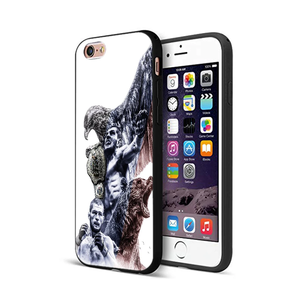 Черный чехол из ТПУ для iphone 5 5s se 6 6s 7 8 plus x 10 силиконовый XR XS 11 pro MAX khabib