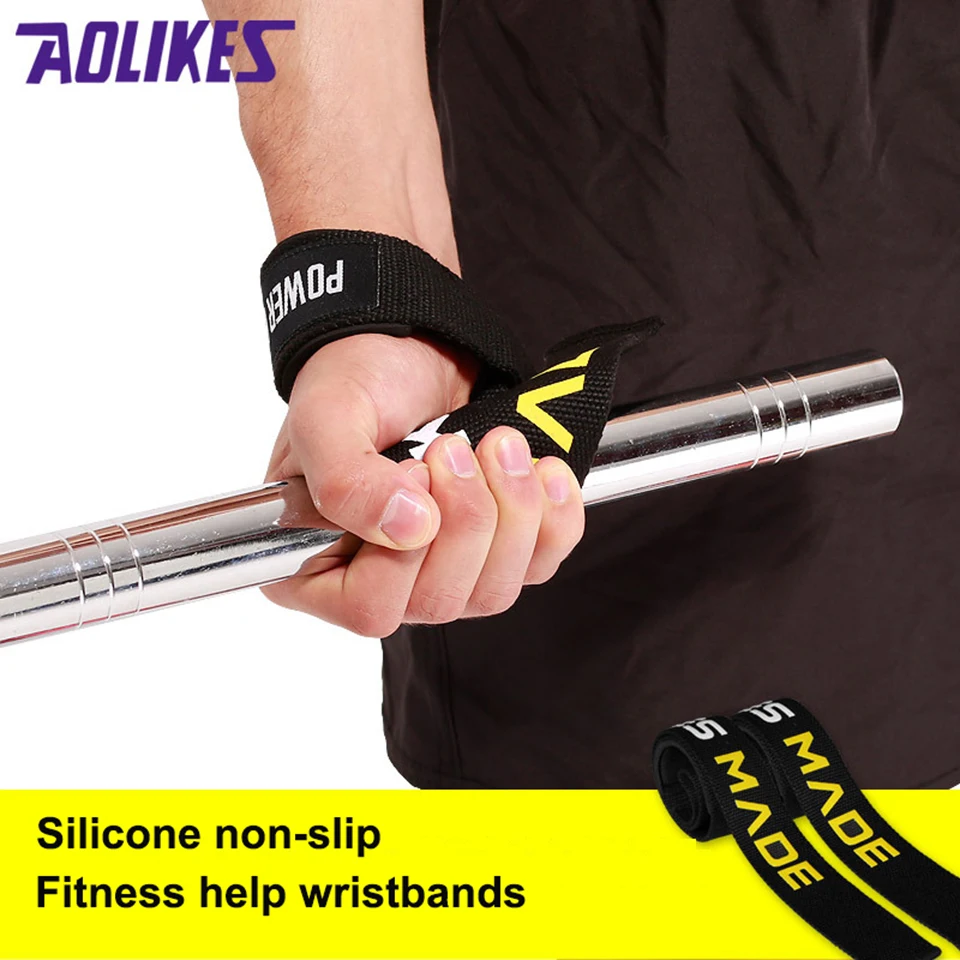Спортивный Браслет AOLIKES 2 шт./лот для тяжелой атлетики спортивные ремешки