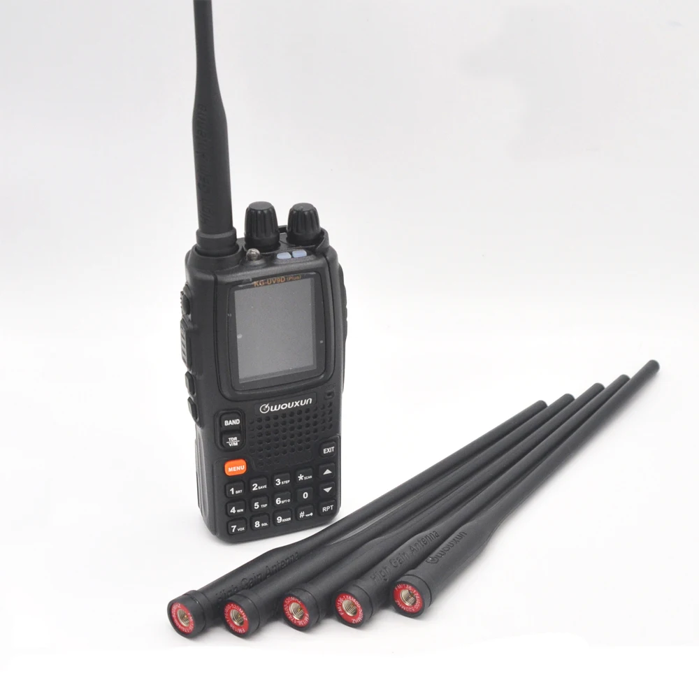 YIDATON for 1 pices Wouxun KG-UV9D walkie talkie High Gain long antenna SMA Male UHF VHF Dual Band 144/430 Mhz
