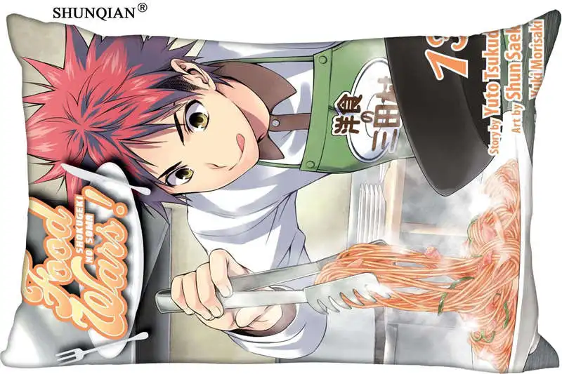 Новинка 2018 прямоугольная наволочка Shokugeki no Souma (Двусторонняя) Удобная лучший