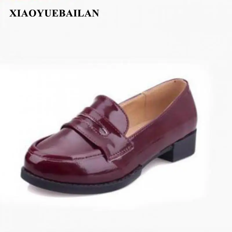 Новинка 2017 года тонкие туфли в стиле ретро с круглым носком Женская обувь