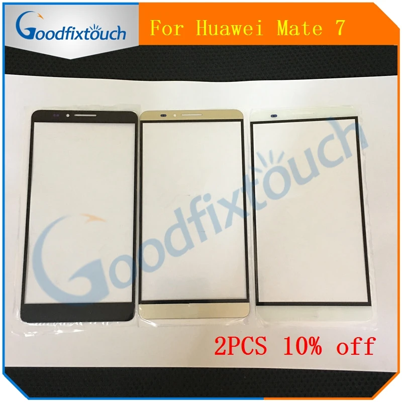 Для Huawei Mate 7 передний экран внешнее стекло сенсорная внешняя крышка панель