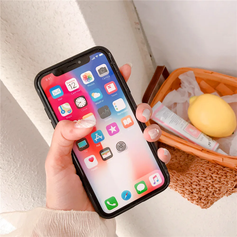 Скрыть кольцо подставка-держатель чехол для iPhone X XS MAX XR ананас клубника кактус