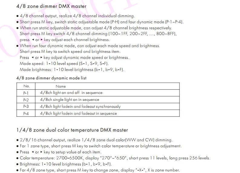 RF-DMX512 RGBW DMX Master XC-D(din-рейка) многопиксельный RGB/RGB+ W/RGB+ CCT контроллер AC85-265V вход DMX512 выходной сигнал