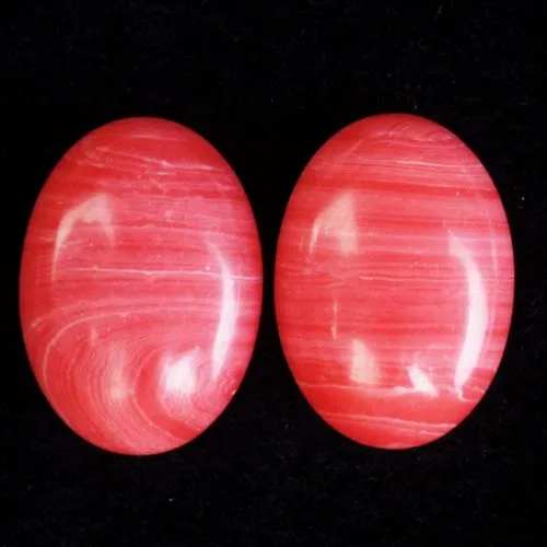 Rhodochrosite 2 шт./лот) натуральный смешанный камень овальный кабошон 25x18x6 мм yl061802 - Окраска металла: Rhodochrosite