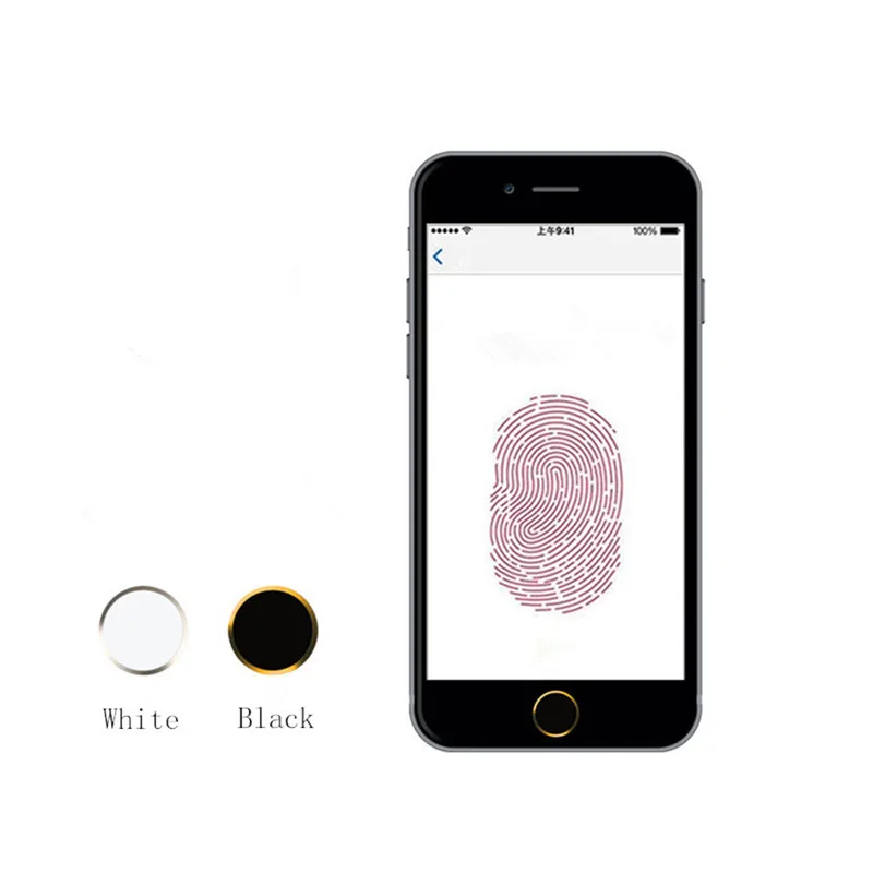Round Home Key Button Keypad Sticker For iPhone 7 6 6s plus 5s se Support Touch ID Fingerprint Recognition | Мобильные телефоны и