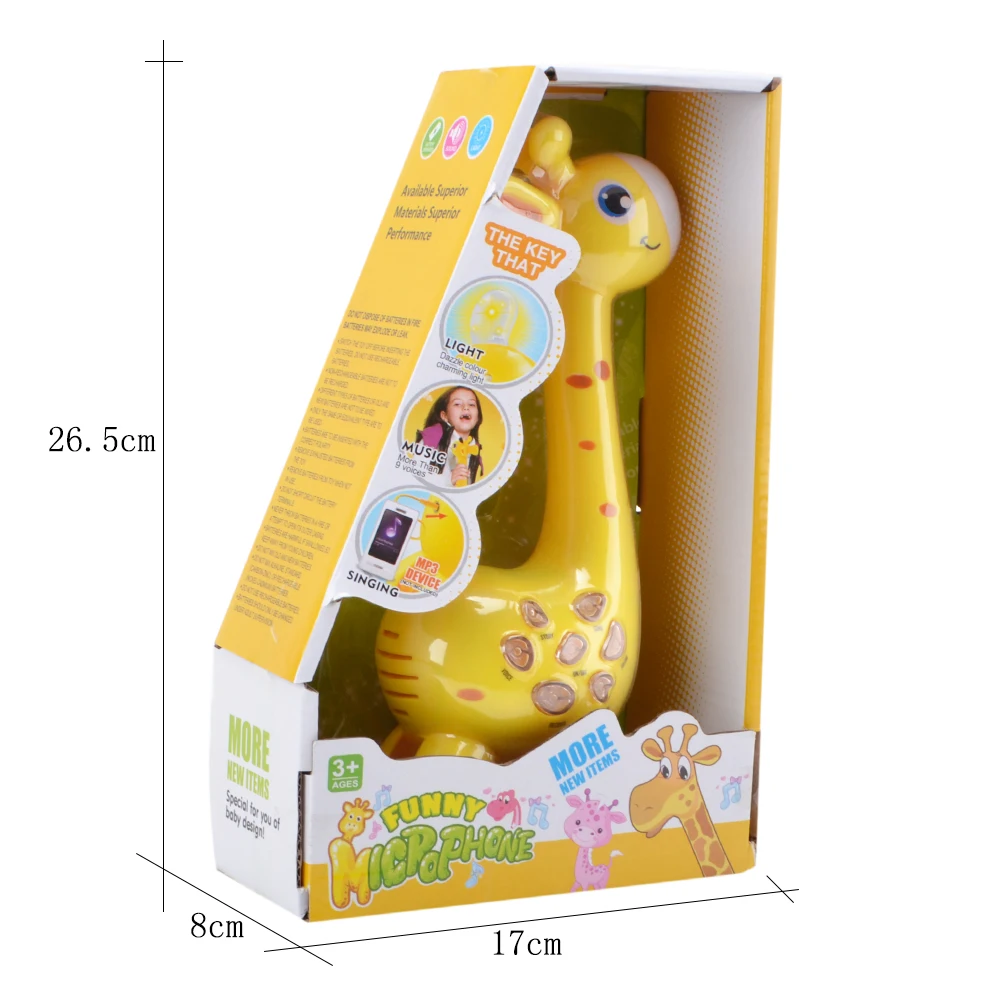 Детский микрофон из 2 предметов беспроводной портативный для караоке с динамиком