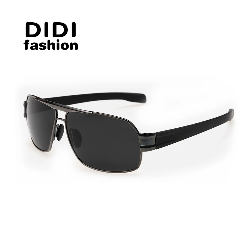 Солнцезащитные очки DIDI квадратные поляризационные мужские Роскошные брендовые
