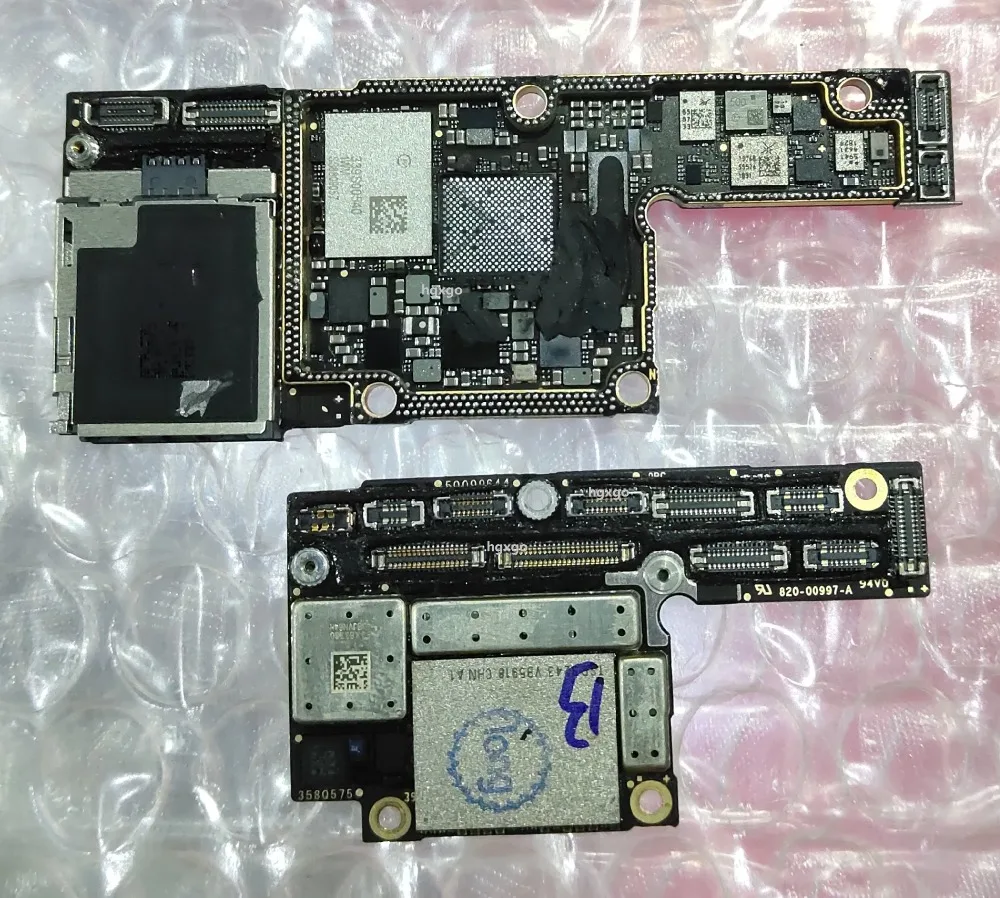 Материнская плата iCloud для iPhone XS 64 GB, материнская плата с просверленным процессором, базовая материнская плата с ЧПУ
