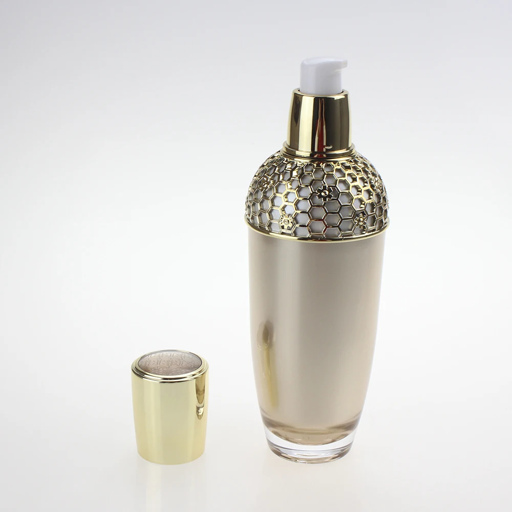 120ml безвоздушный насос бутылка для лосьона золото 4oz макияж Косметическая