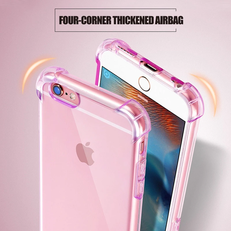 Прозрачный защитный чехол из мягкого ТПУ для Iphone 6S 6plus 6splus 7plus 8plus X XS XR XSMax SE 5S |