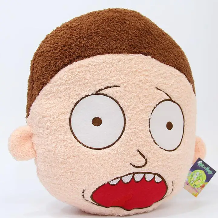 Мягкие плюшевые Ricky и Морти мягкие игрушки Счастливый печальный лица мистер мисикс Poopybutthole игрушка Рик Санчес Морти Смит мягкая набивная подушка - Цвет: 1