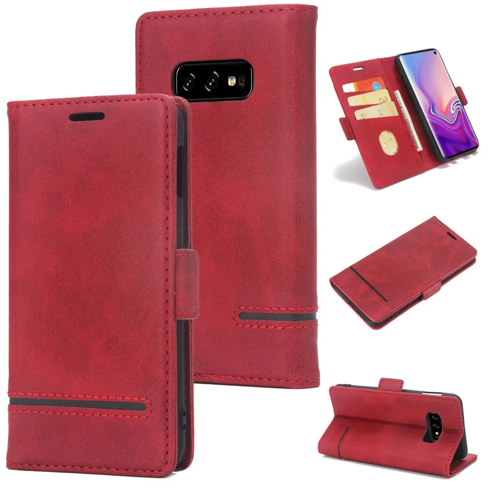 S9plus wallet cases for samsung Galaxy S8 S9 plus S10 lite phone case card slots luxury flip covers PU leather full cover | Мобильные