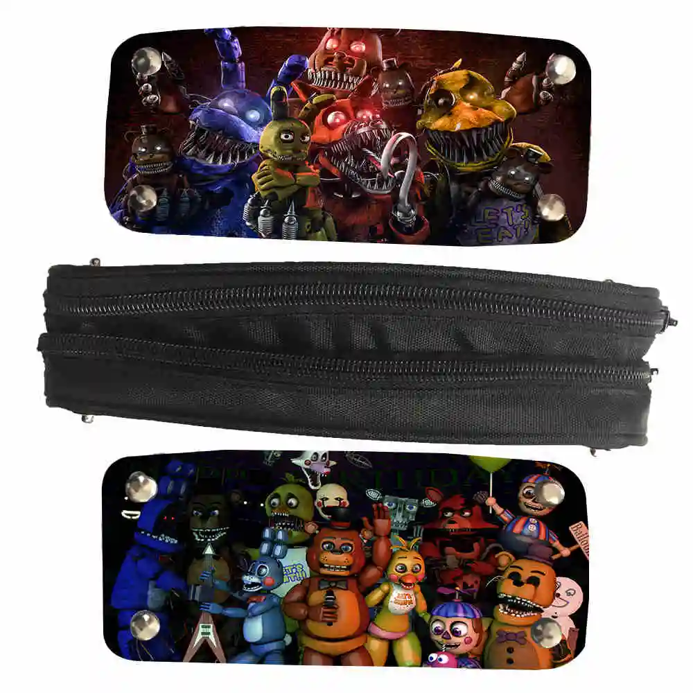 FNAF Сумка-карандаш с изображением животных из аниме Фредди Чика Фокси галактики UT
