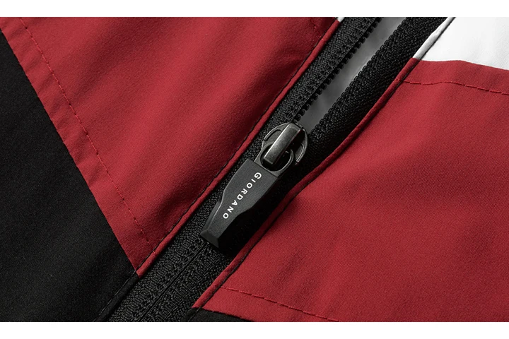 Giordano мужская ветровка с капюшоном и застежкой на молнии,уникальный окрас