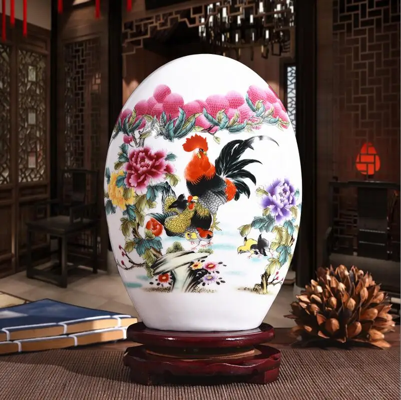 Керамическая ваза Цзиндэчжэнь Ландшафтная в китайском стиле + Базовая гостиная