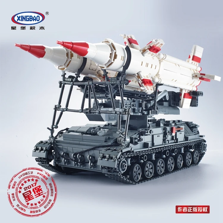XingBao 06007 SA-4 GANEF военный армейский Танк строительные блоки кирпичи игрушки развивающие для детей brinquedos совместимы
