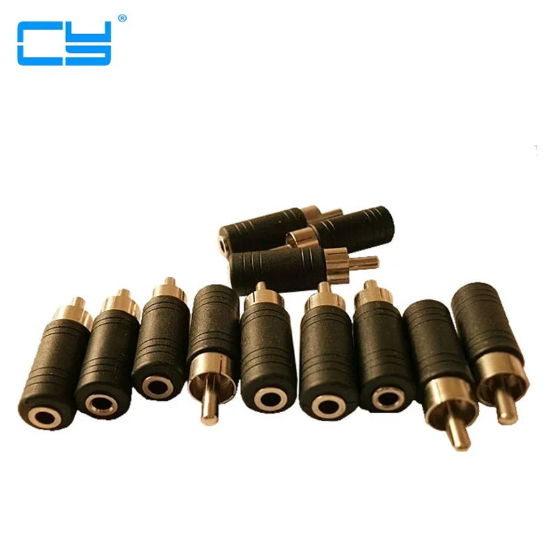 

3.5mm Mono Jack Socket Female to AV RCA Plug Male Audio extension Adapter