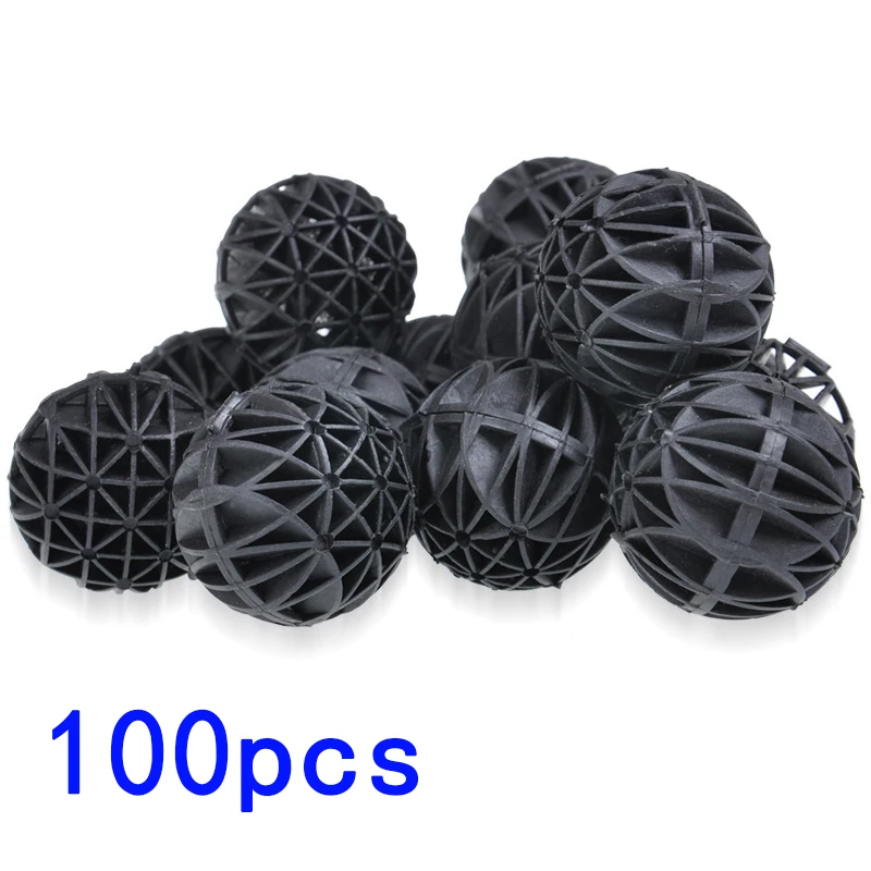 Аквариумные шарики с био фильтром многоразовые пластиковые аксессуары для