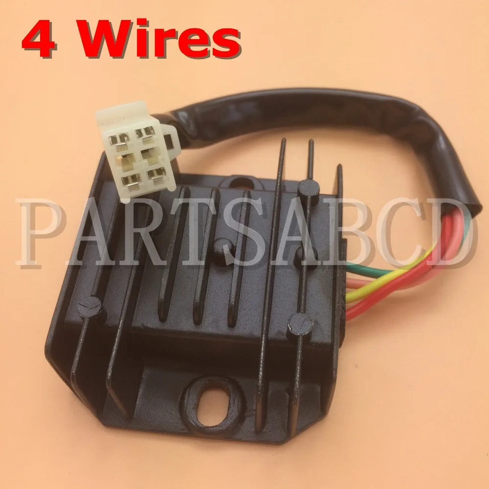 PARTSABCD 4 проводной регулятор напряжения выпрямитель GY6 150 200 250cc ATV Dirt Bike Мопед
