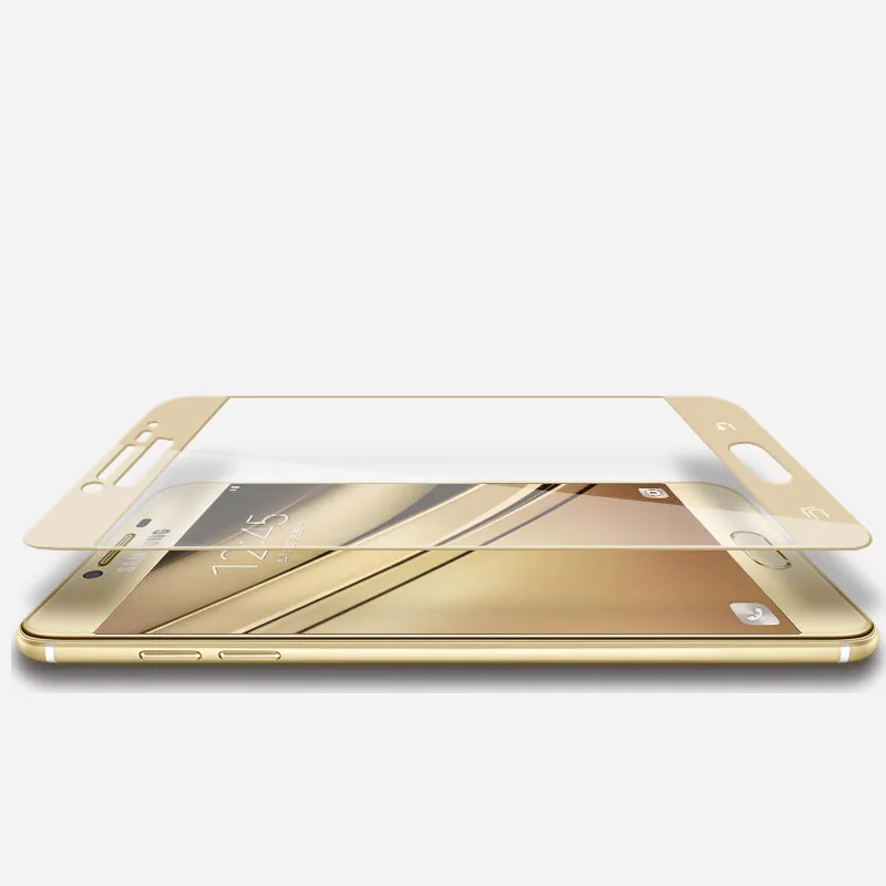 2 шт. черная ультратонкая Защитная пленка для экрана закаленное стекло Samsung Galaxy C5 C