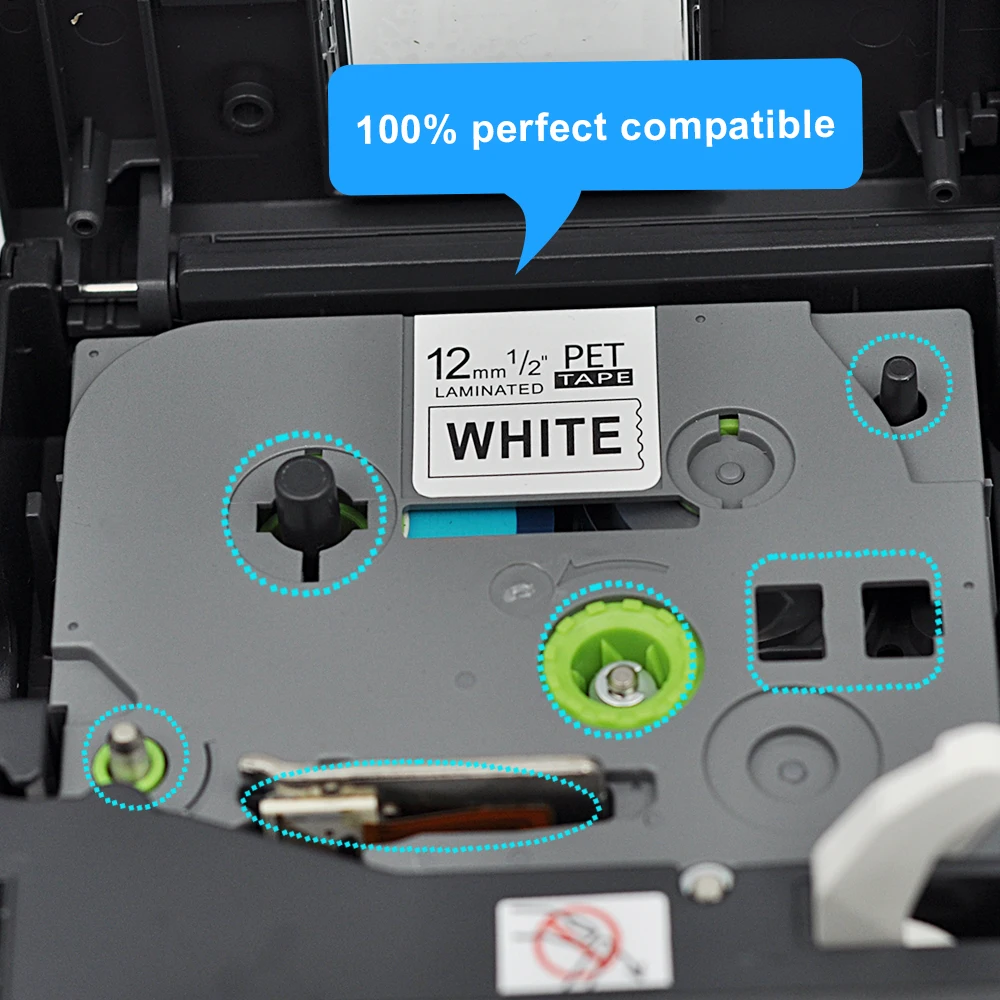 Орисон 12 мм черный на белом фоне для Brother P Touch Label Printer ленты TZE 231 TZ TZe TZE231 TZ231