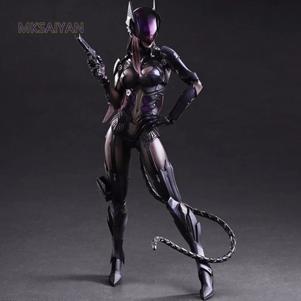 Бэтмен Playarts Kai Аниме женщина-кошка, игрушки, фигурка женщины-кошки, Коллекционная модель украшения, игрушка в подарок XM