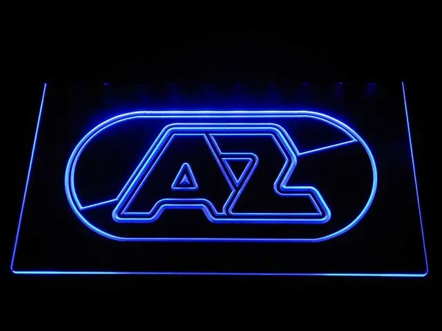 B1010 20+ Цвета 5 размеров AZ Alkmaar Zaanstreek Эредивизи футбол светодиодный неоновая вывеска для организаций и магазинов