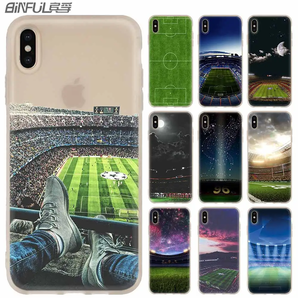 MLLSE чехол для телефона для iPhone11 Pro X XS Max XR для iPhone 5 5S SE 6S 6 4 4S 7 8 Plus Барселона Домашний футбольный стадион