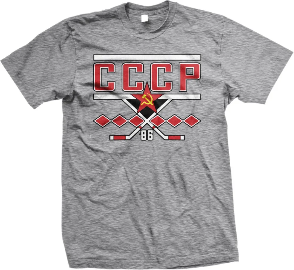 Cccp 1986 чемпионат мира Советского Союза льда Hockeyer команда Для мужчин s футболка