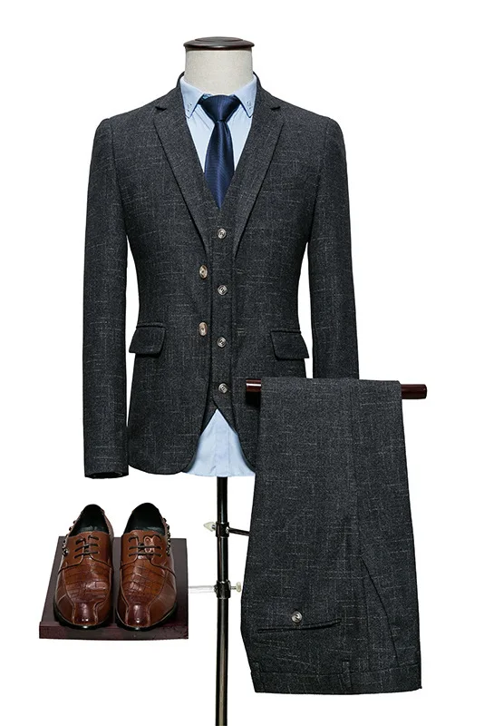 

Free Shipping Men's Wear Trend Man's Suit Three-piece Solid Color